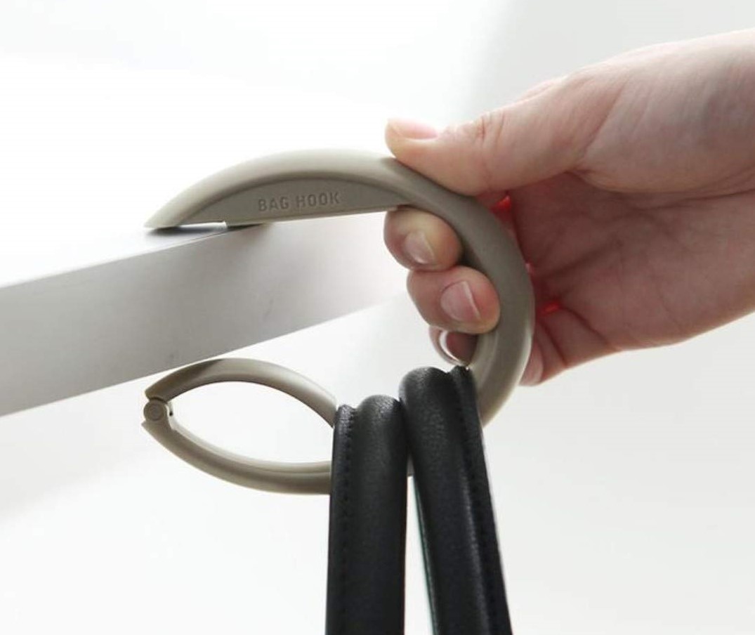 BAG HOOK On the go security by ALOS. Product Design Studio.