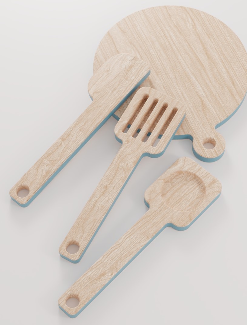 COOKING PLAYSET Wooden Toys by ALOS. Product Design Studio.