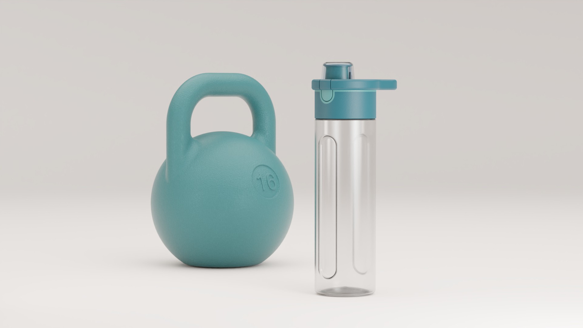 KETTLE BELL Sports Water Bottle by ALOS. Product Design Studio.
